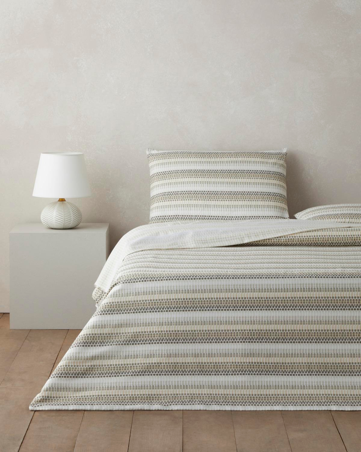 Woody Kolay Ütülenir Çift Kişilik Nevresim Seti 200x220 cm Bej-Kahverengi