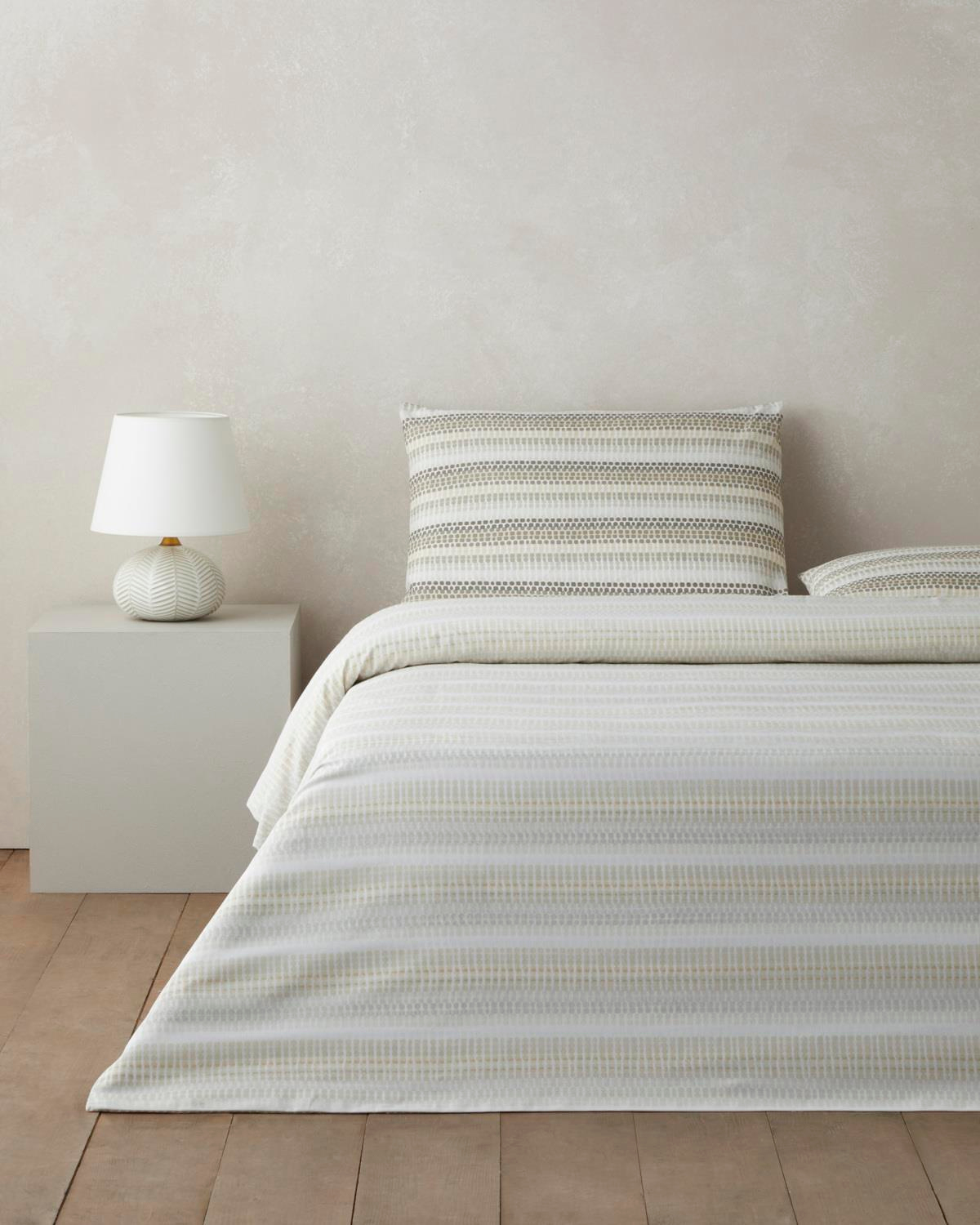 Woody Kolay Ütülenir Çift Kişilik Nevresim Seti 200x220 cm Bej-Kahverengi