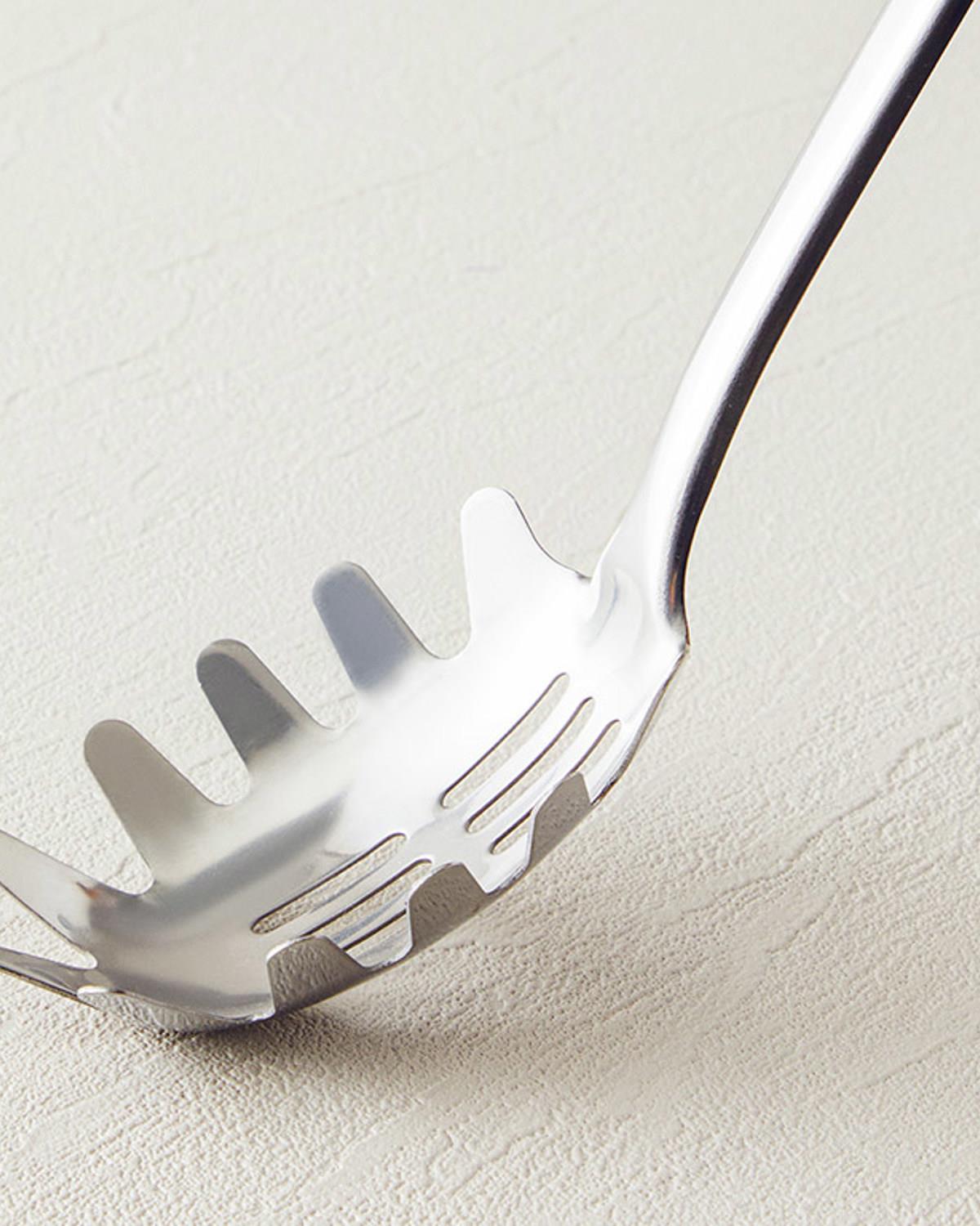 Woody Spaghetti Çelik Spagetti Kaşığı Kahve