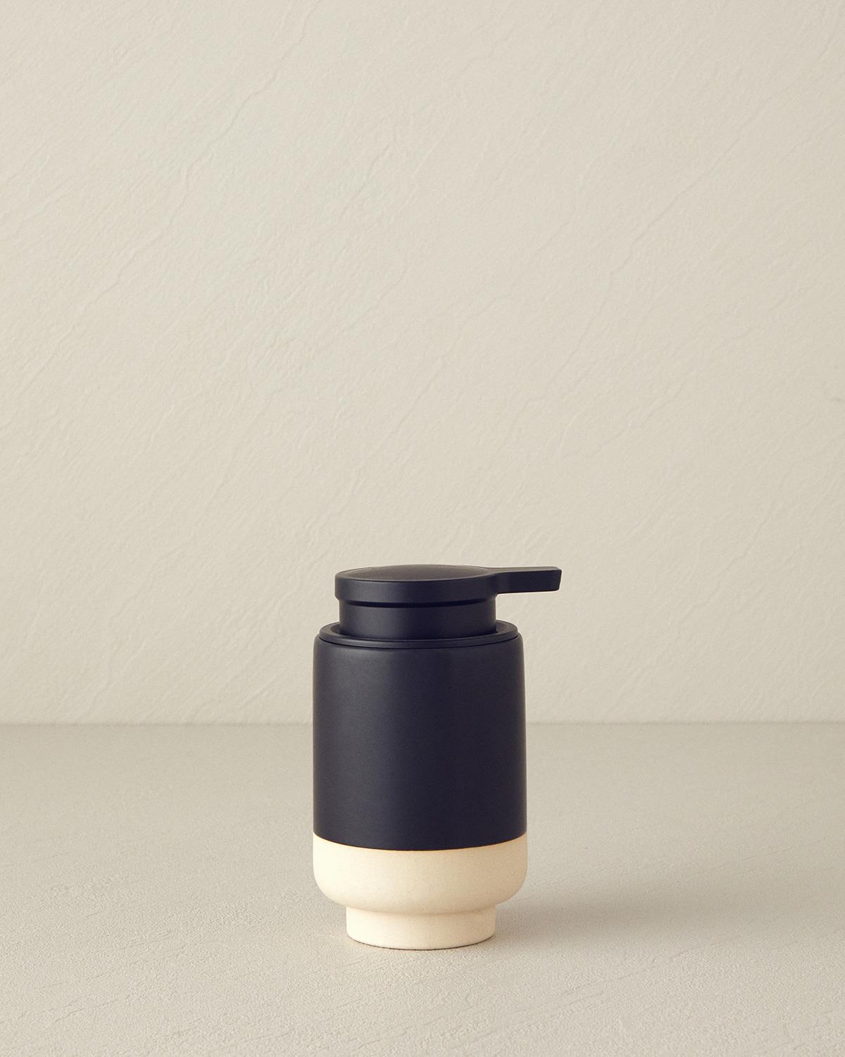 Albena Stoneware Banyo Seti Siyah