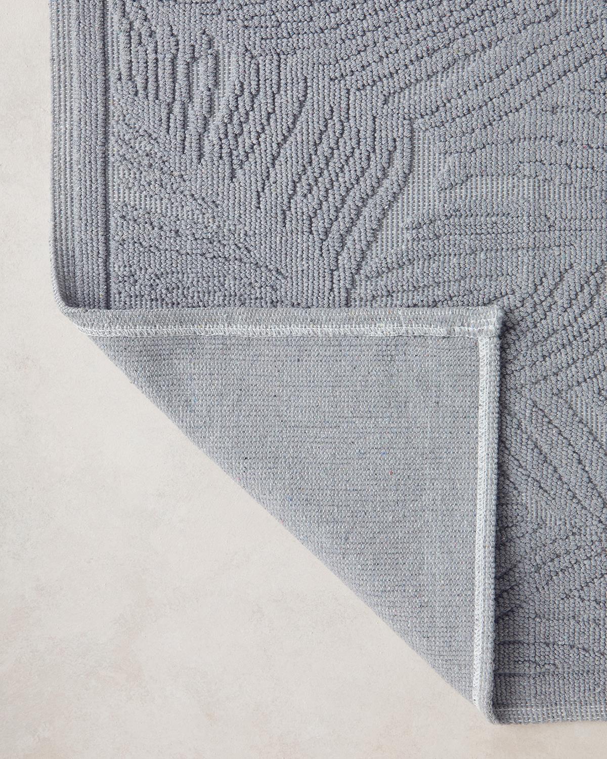 Aligne Pamuklu Bukle Kilim Gri