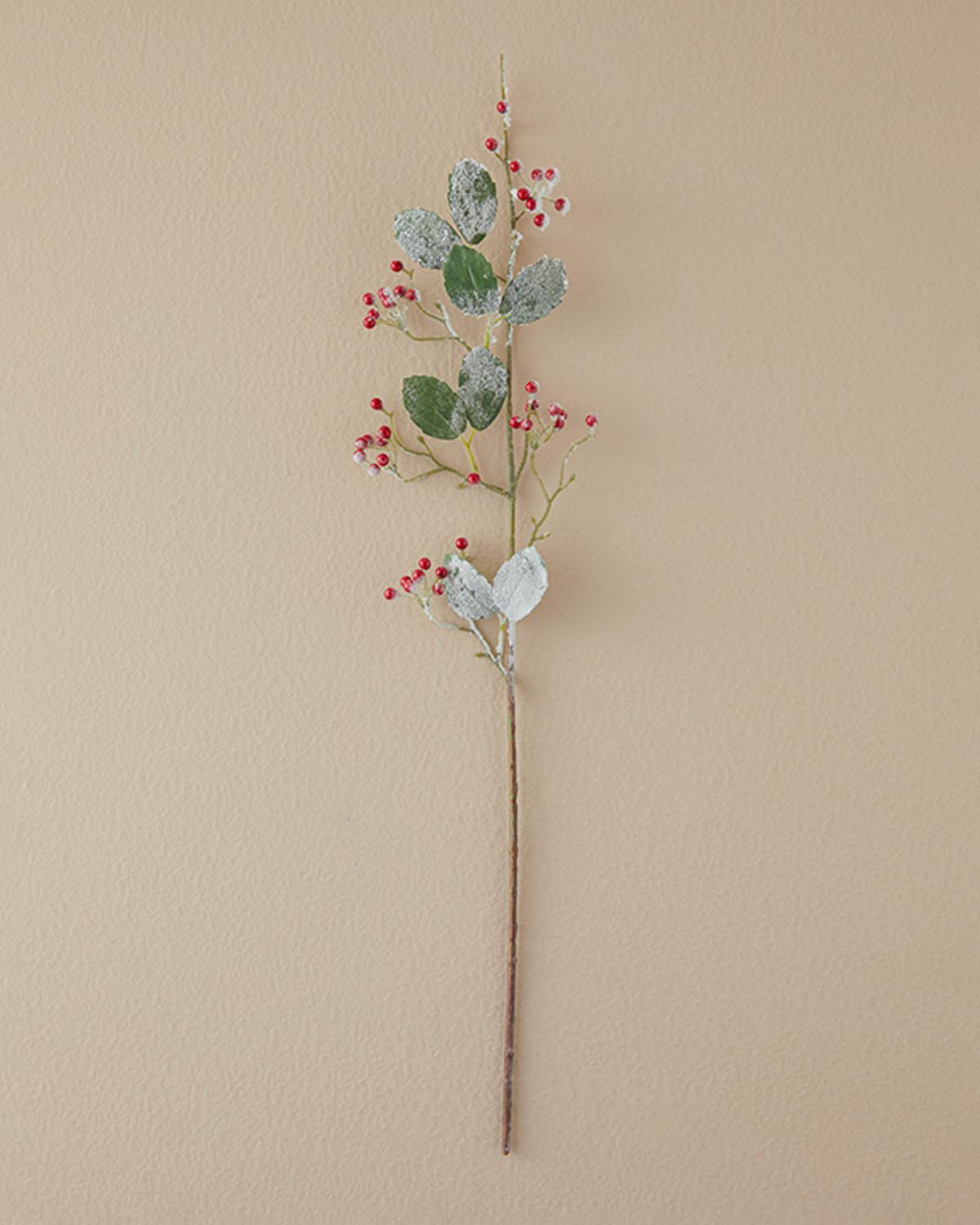 Branch Leaves Tek Dal Yapay Çiçek Pembe