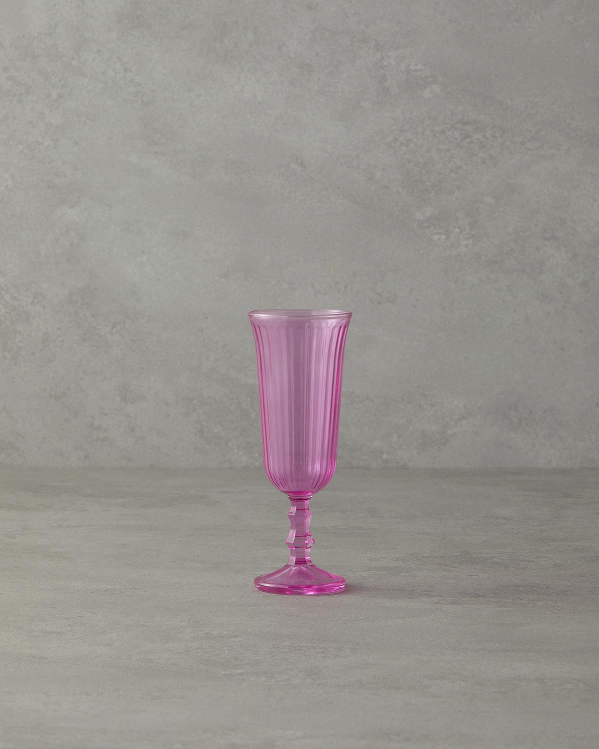 Carnival Cam 3'lü Kadeh 240 ml Pembe