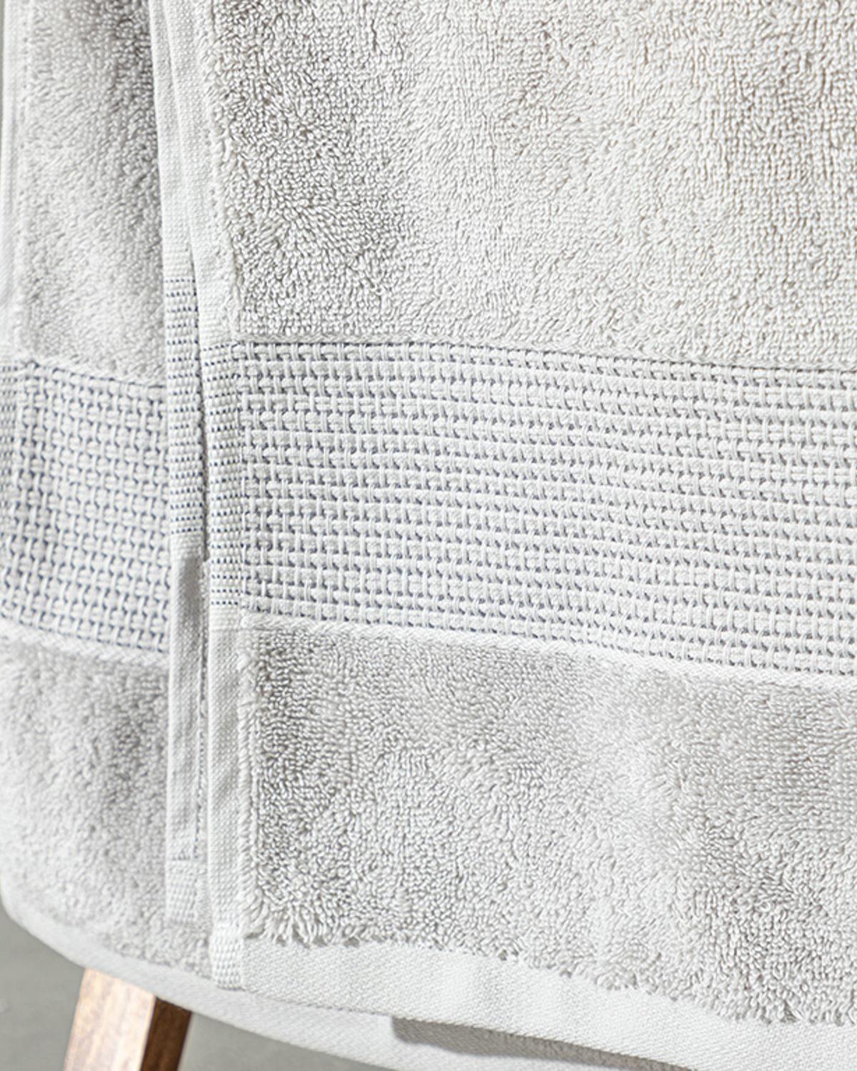 Deluxe Pamuklu Low Twist Banyo Havlusu Gri