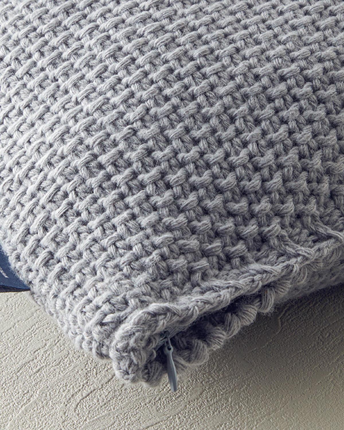 Embrance Triko Kırlent Kılıfı Gri