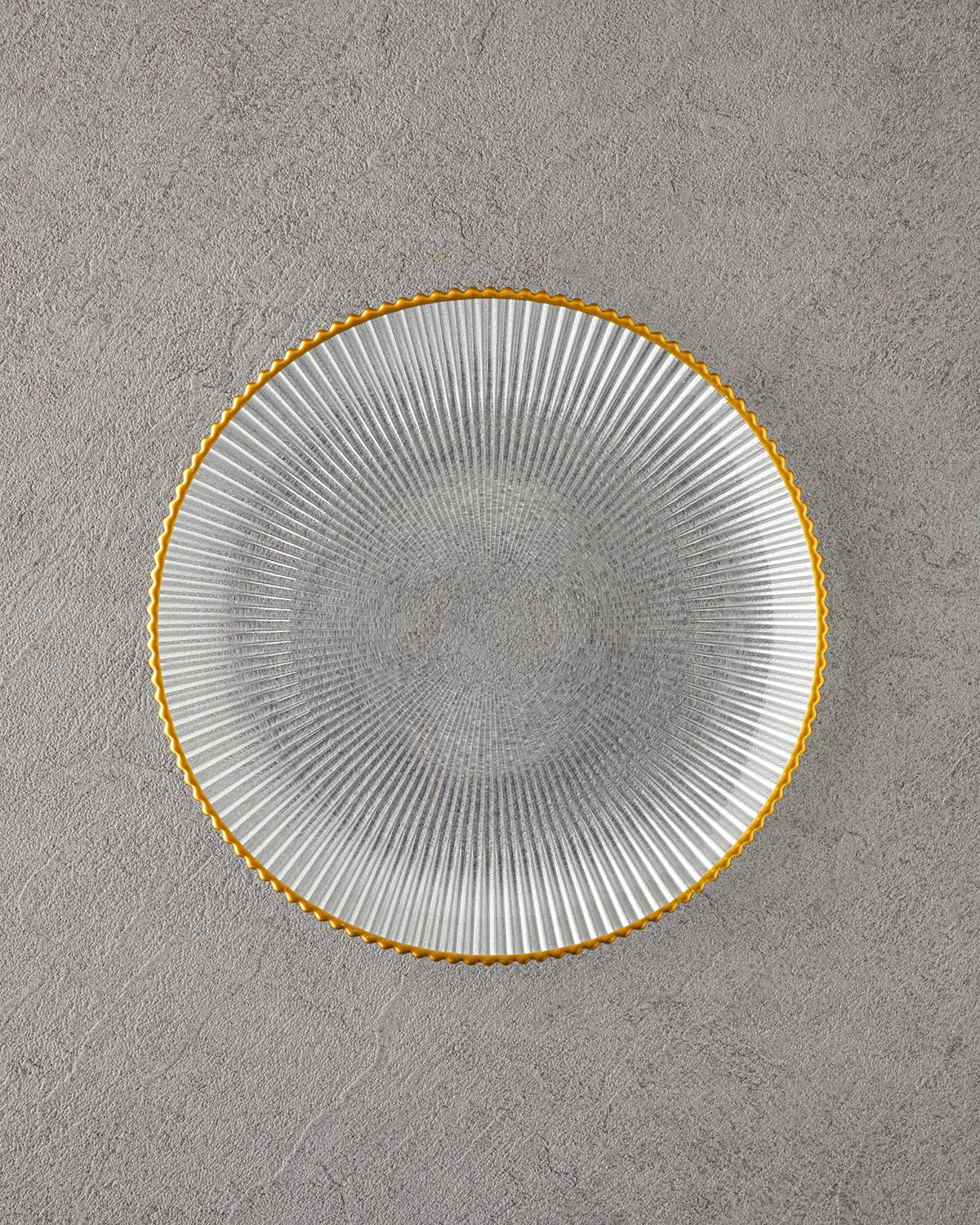 Graceful Shapes Cam Pasta Tabağı Gold