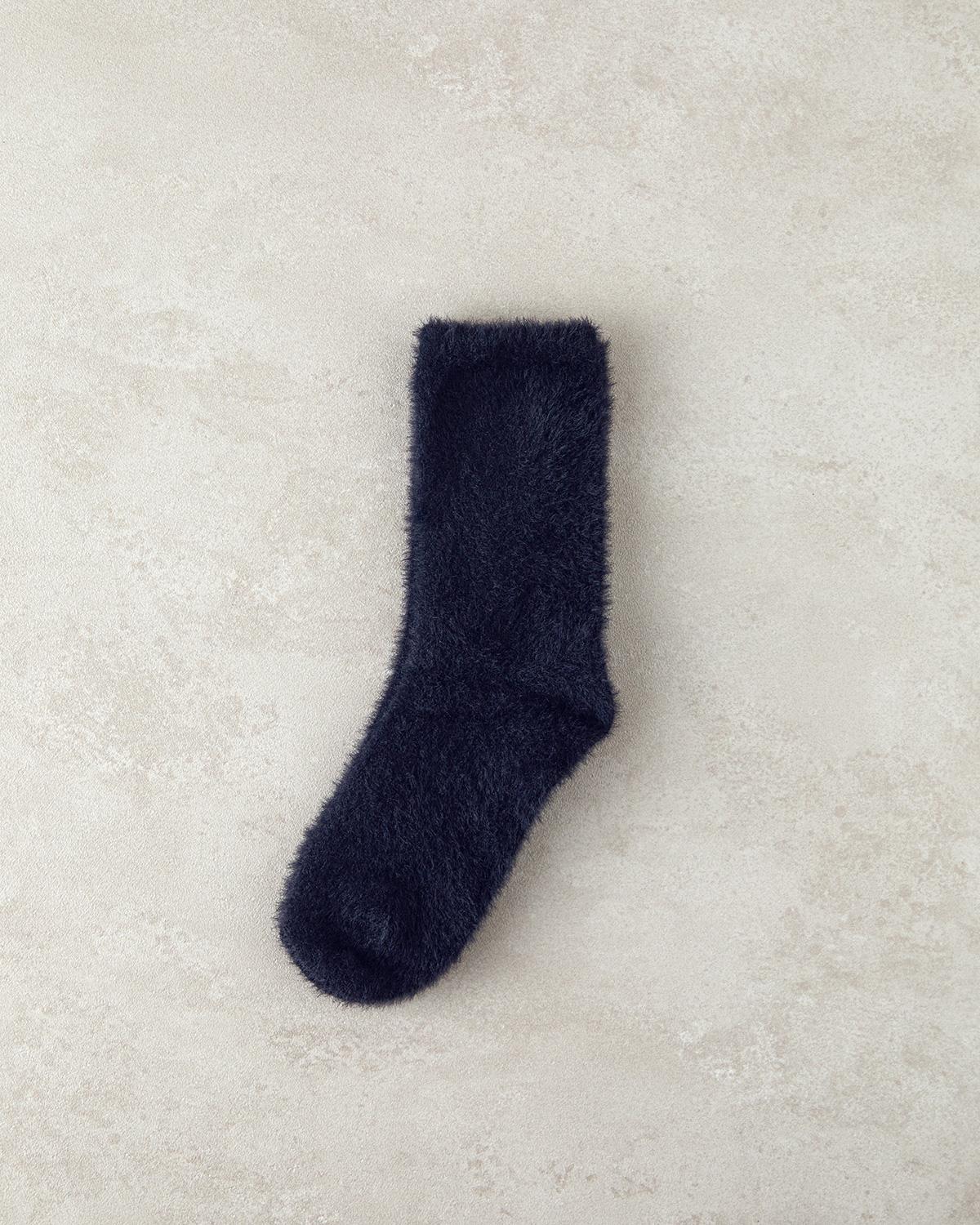 Miny Kadın Peluş Çorap Siyah