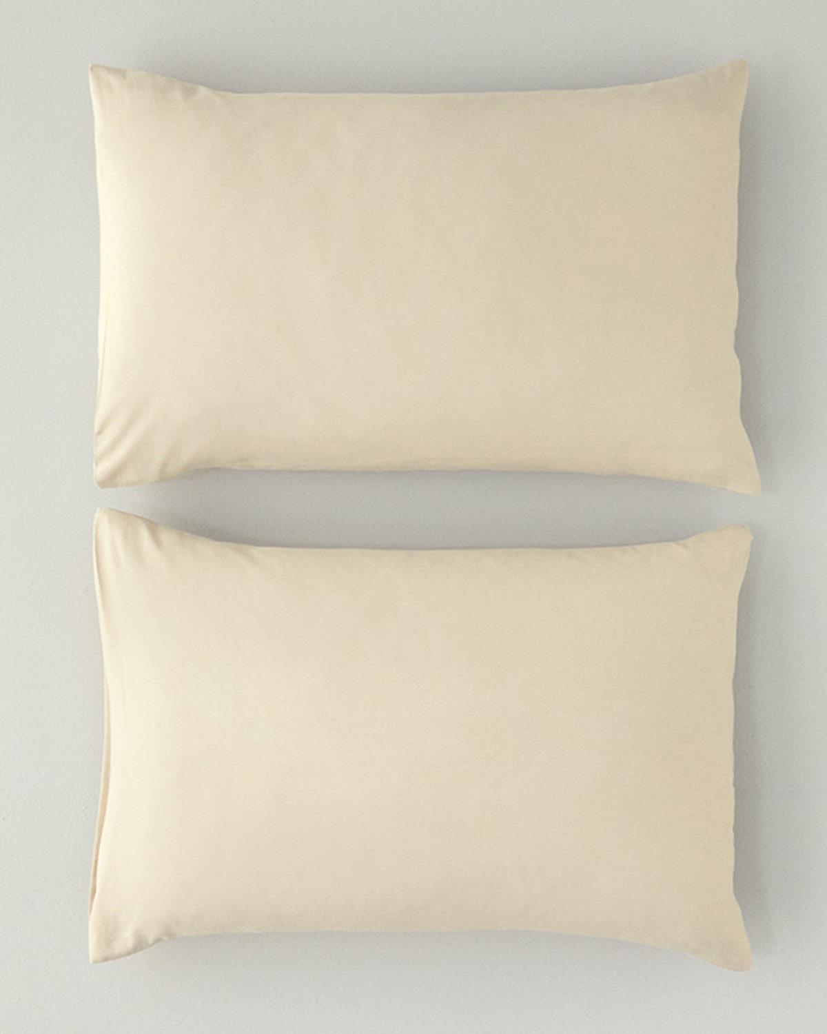 Novella Premium Soft Cotton 2'li Yastık Kılıfı Bej