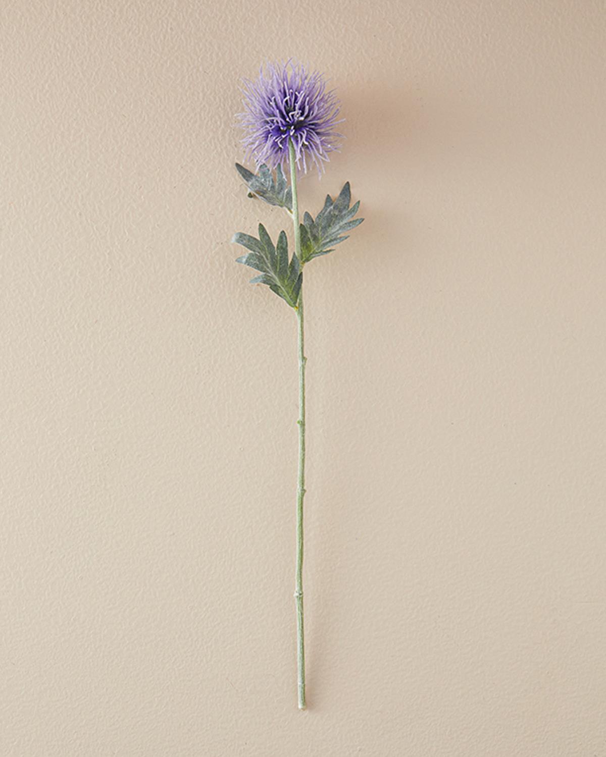 Sea Holly Tek Dal Yapay Çiçek Mor