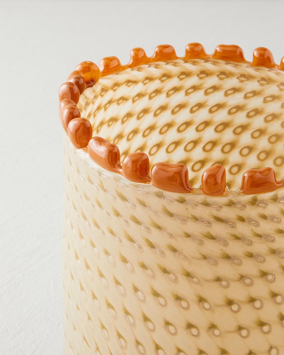 Adora Cam Vazo 23 cm Kahverengi