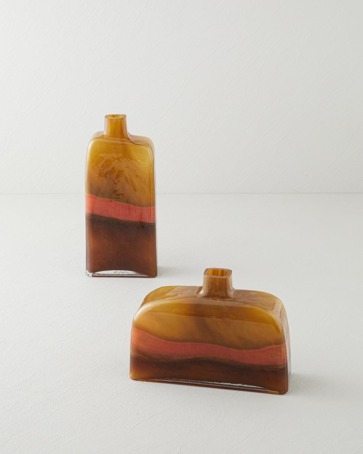 Adra Cam Vazo 16,5 cm Amber