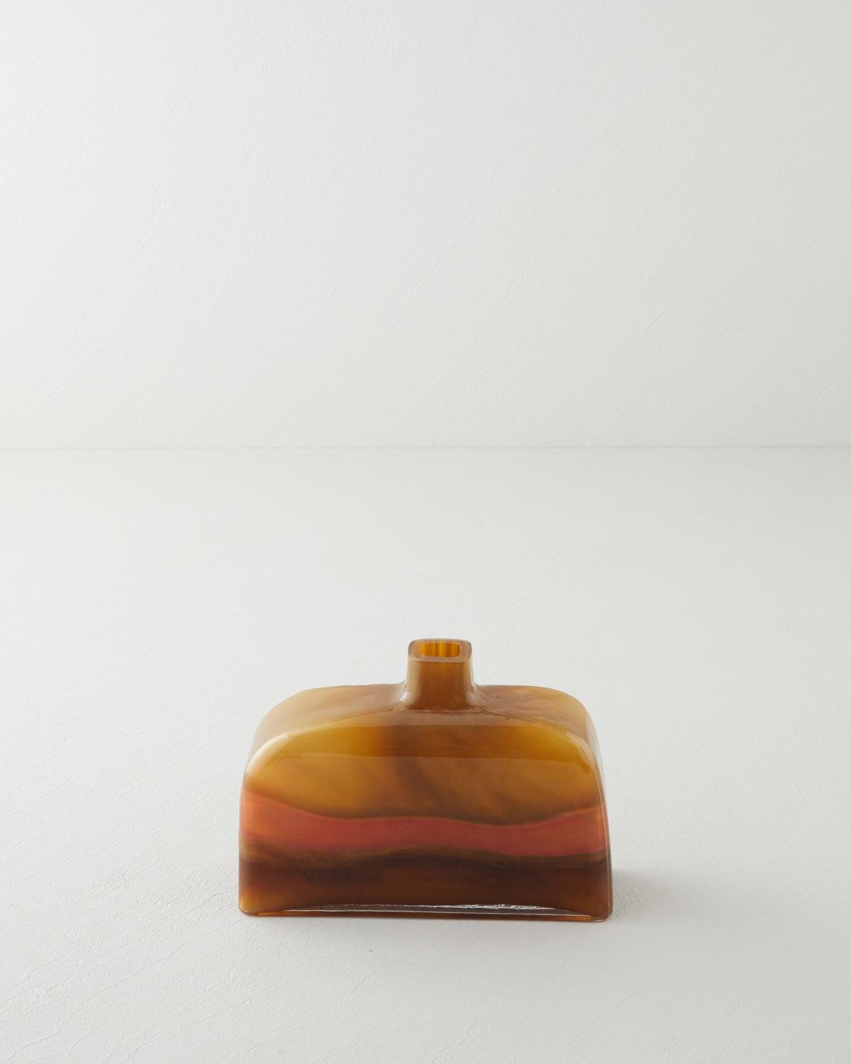 Adra Cam Vazo 16,5 cm Amber