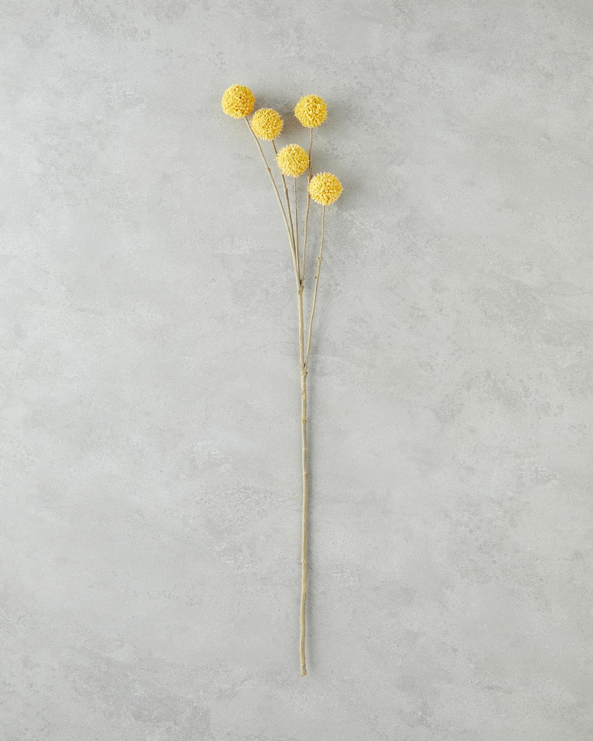 Akasya Tek Dal Yapay Çiçek 76 cm Sarı
