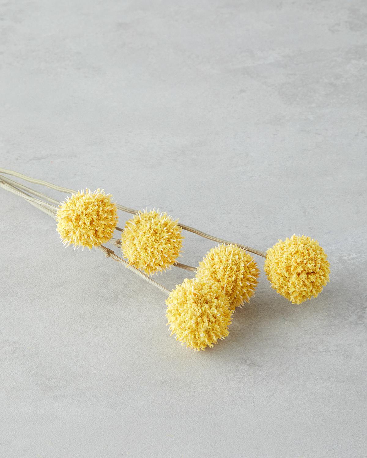Akasya Tek Dal Yapay Çiçek 76 cm Sarı