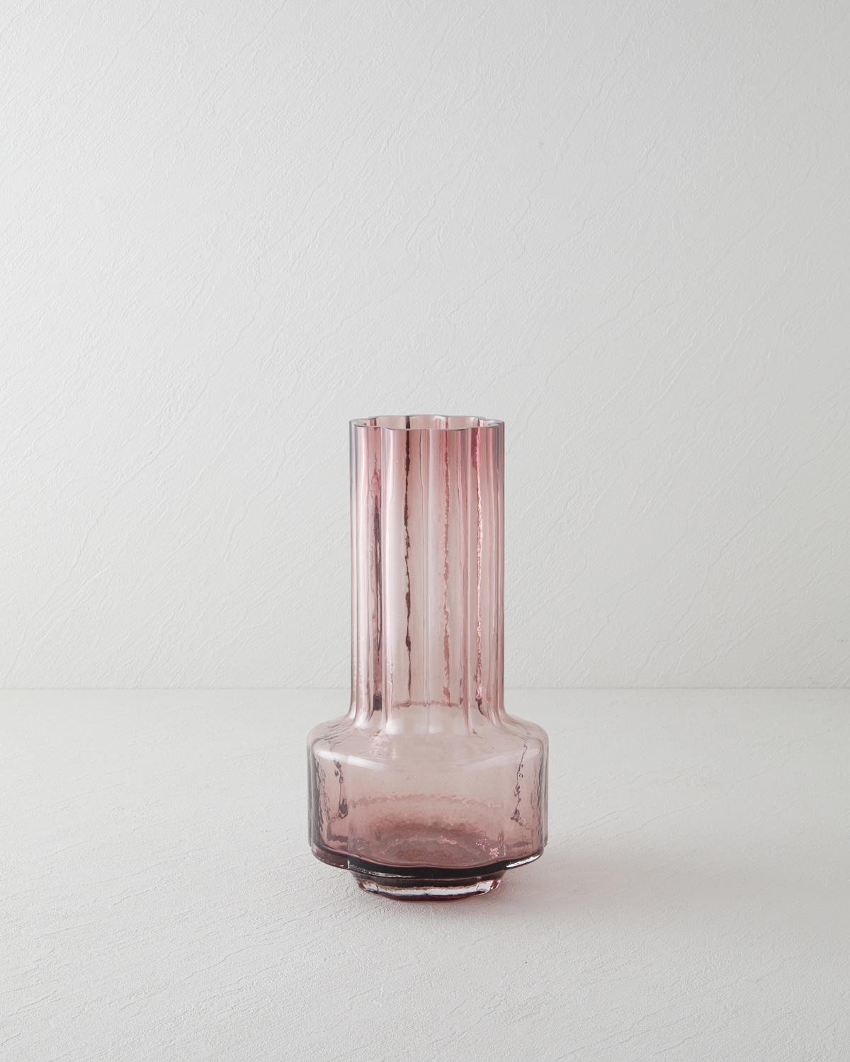 Alina Cam Vazo 29 cm Mor