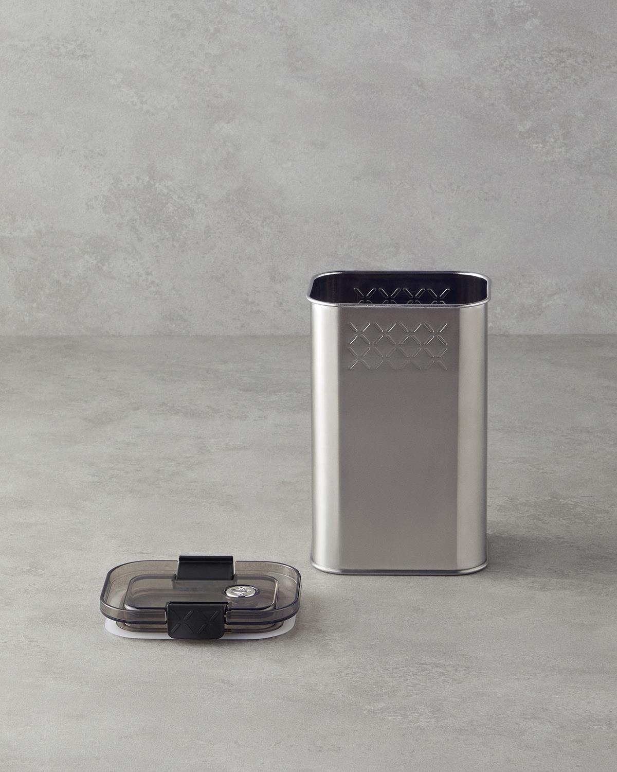 All Fresh Inox Paslanmaz Çelik Erzak Kabı 1900 ml Silver