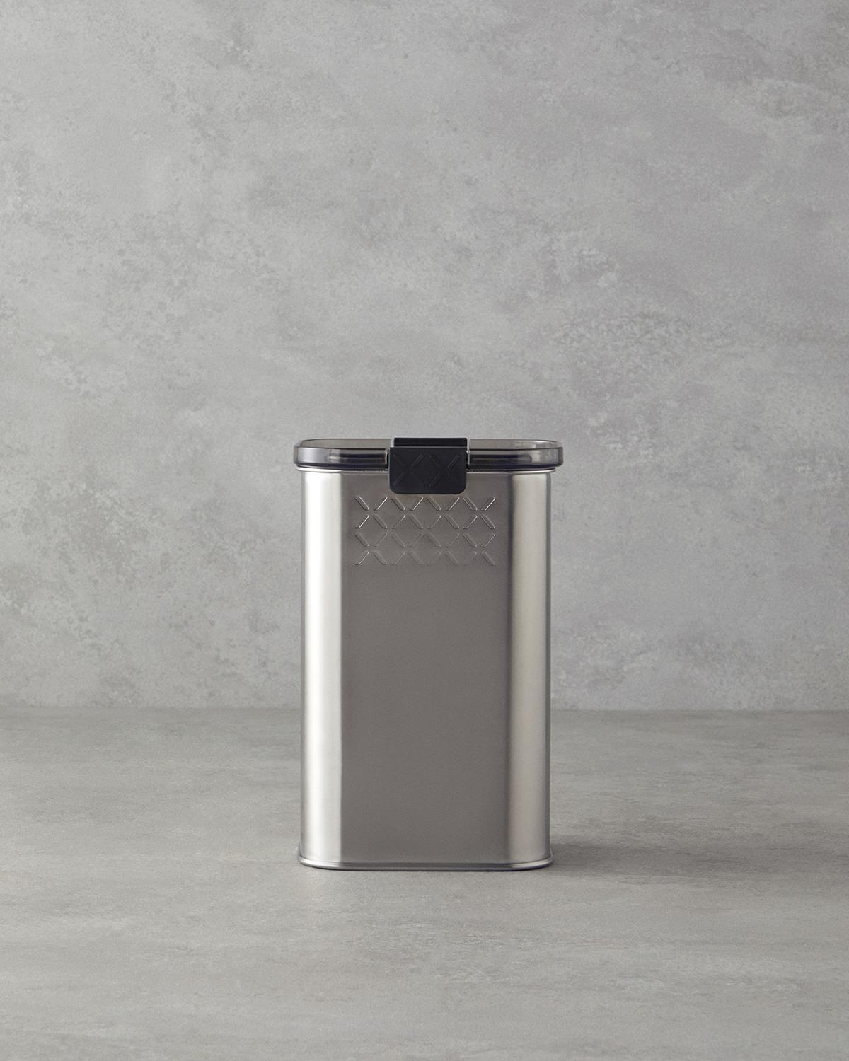 All Fresh Inox Paslanmaz Çelik Erzak Kabı 1900 ml Silver