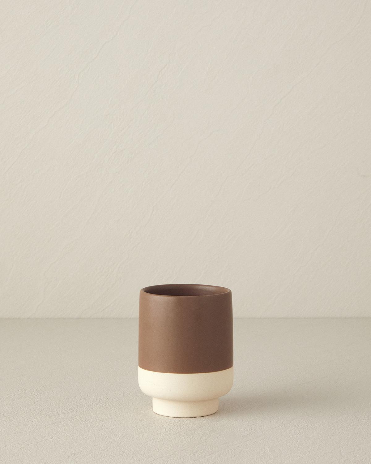 Alura Stoneware Banyo Seti Kahverengi