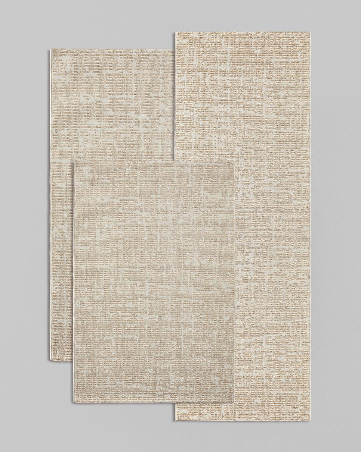 Arbre Halı 100x200 cm Bej