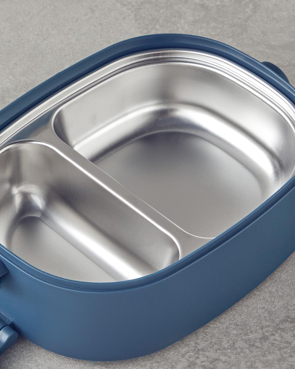 Audrey Paslanmaz Çelik 8 Parça Lunch Box 1900 ml Lacivert
