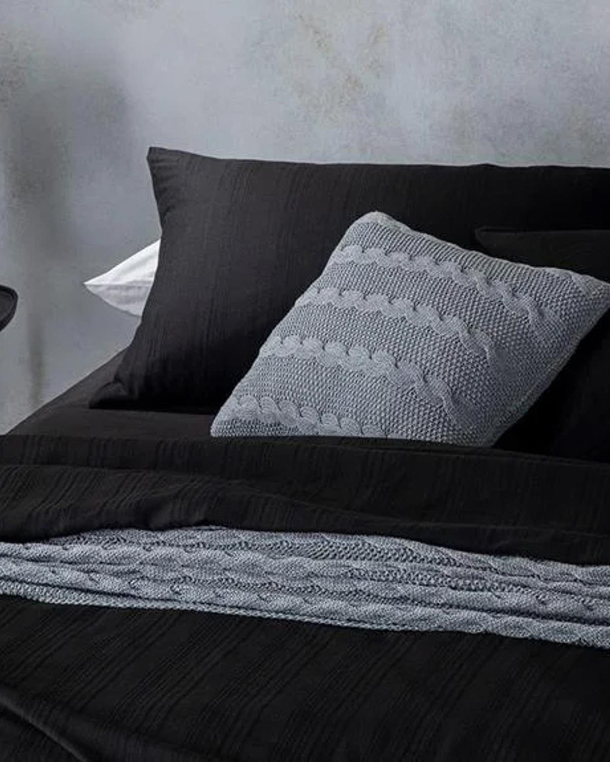 Aurora Silky Touch King Size Düz Çarşaf Nvr Tk 240x220 cm Siyah