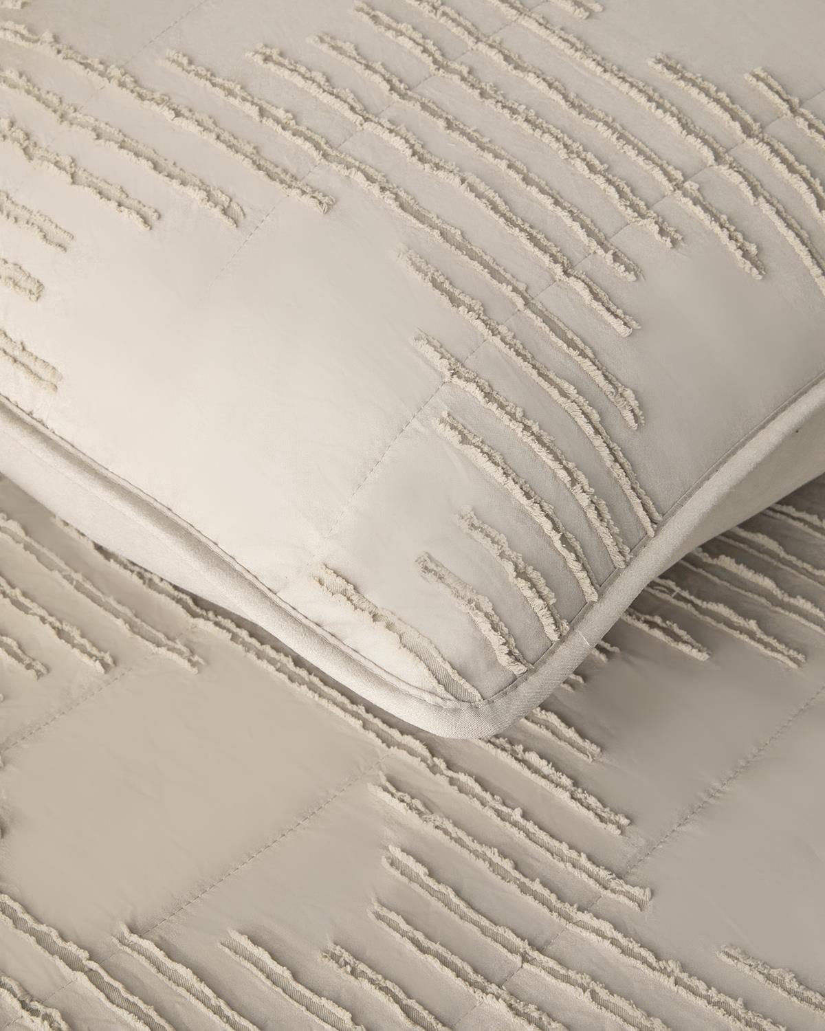 Axis Kesmeli Tek Kişilik Yatak Örtüsü Takımı 160x220 cm Krem
