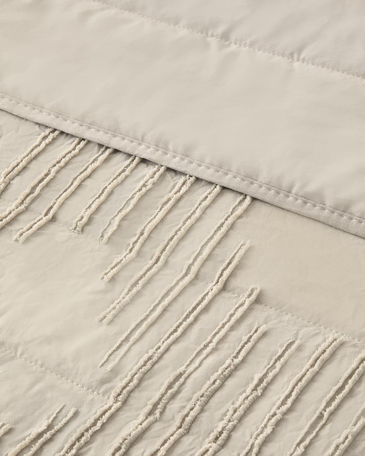 Axis Kesmeli Tek Kişilik Yatak Örtüsü Takımı 160x220 cm Krem