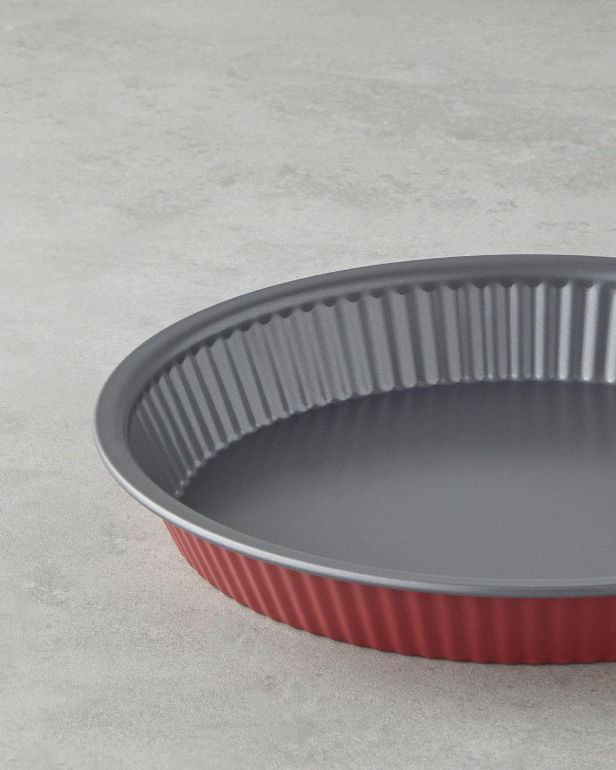 Baker’s Choice Karbon Çelik Tart Kek Kalıbı 28 x 4 cm Kırmızı