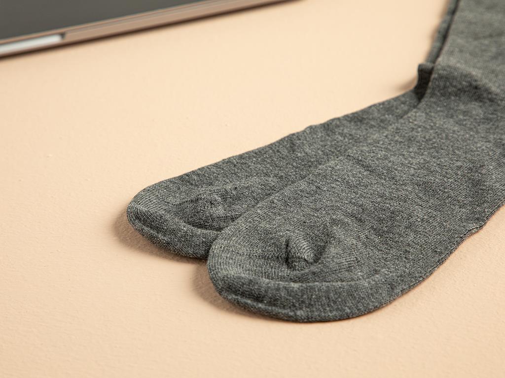 Basic Cotton Pamuk Erkek Soket Çorap - Gri