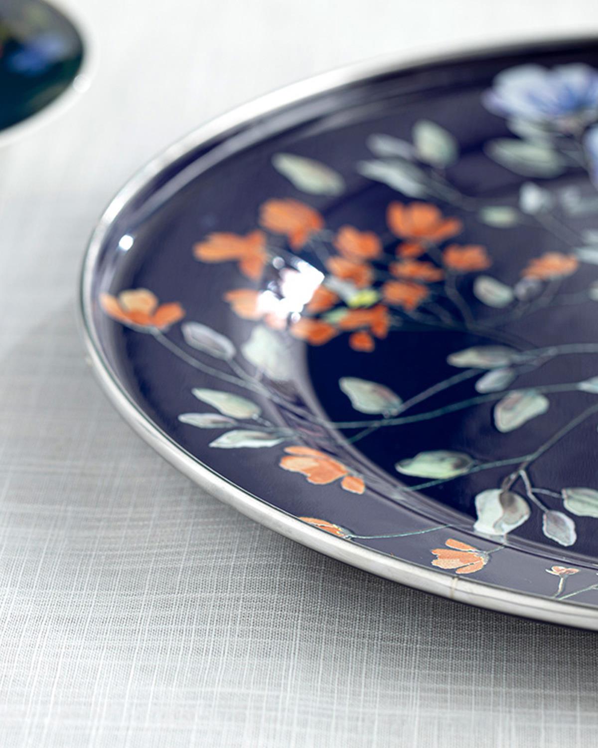 Belleza Emaye Sunumluk 31 cm Kobalt Mavi