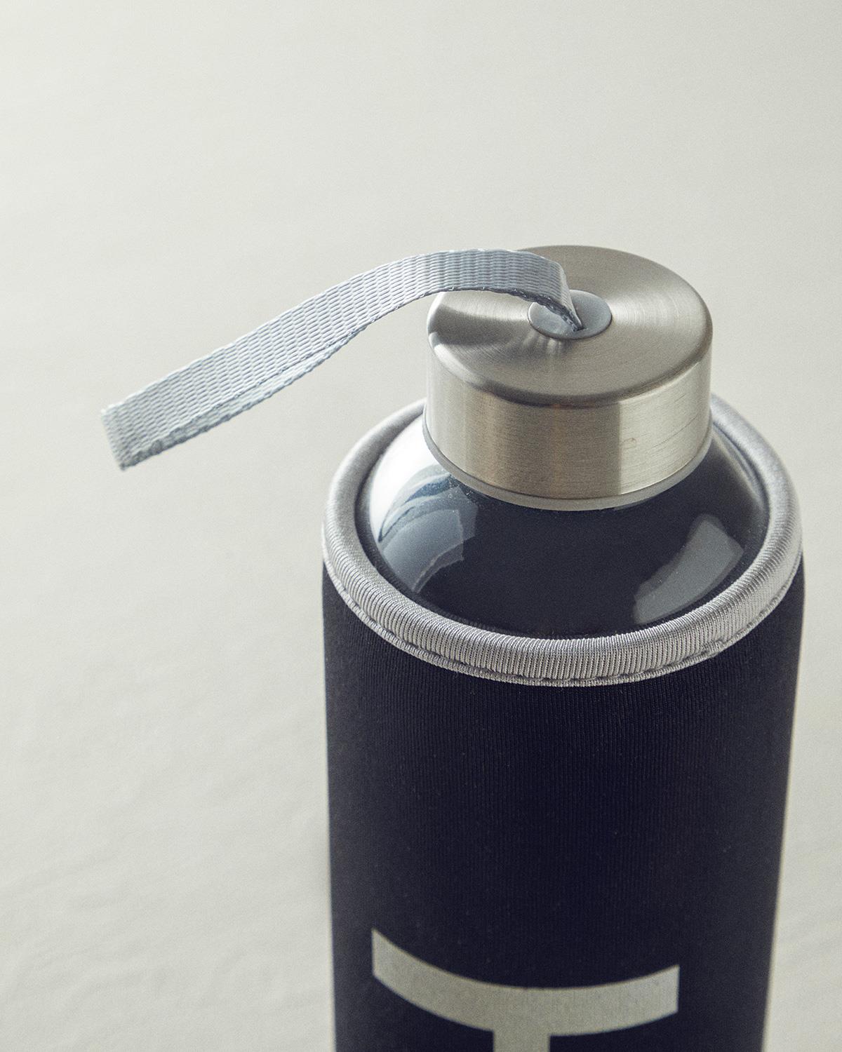 Best Bottle Cam Kılıflı Şişe 750 ml Siyah