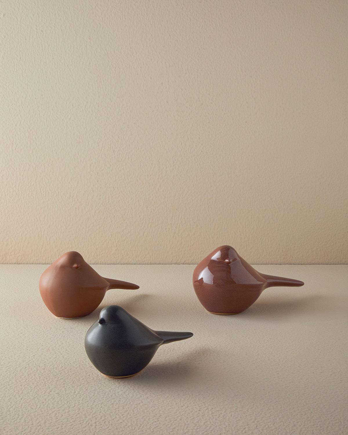 Birdy Seramik Biblo Gri