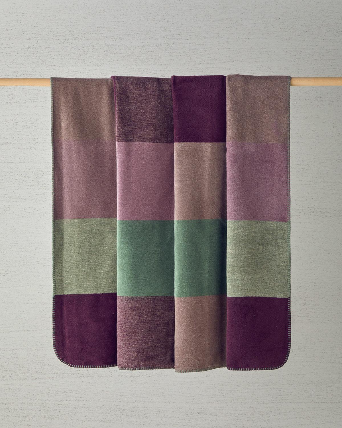 Block Pamuklu King Size Battaniye 220x240 cm Bej