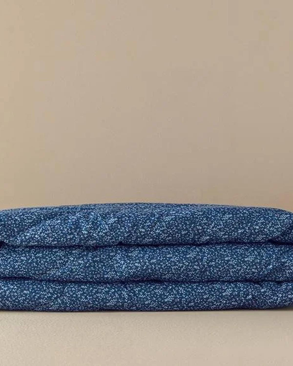 Bloomer Polycotton Tek Kişilik Yorgan Mavi