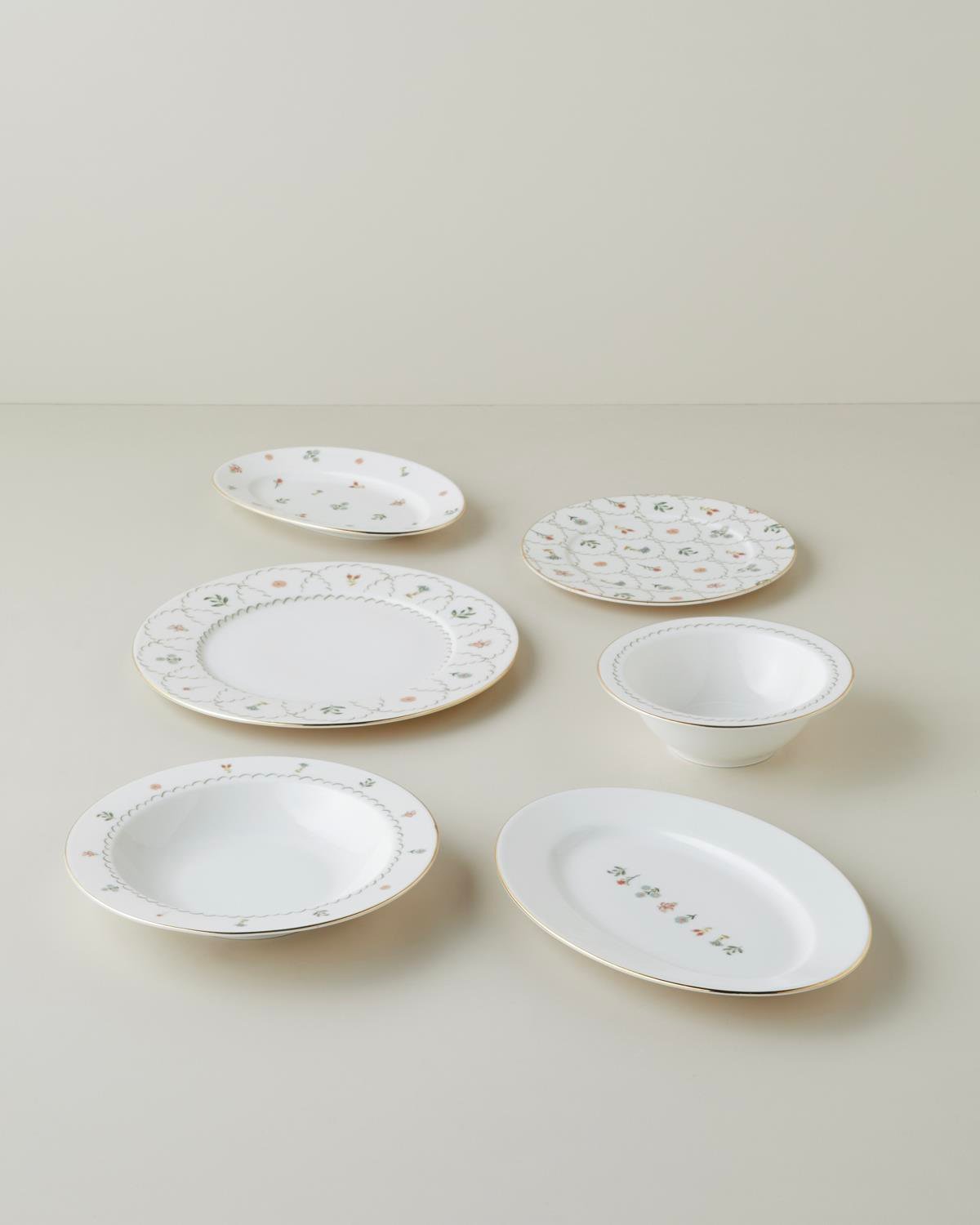 Bloomline Porselen Yemek Takımı 27 Parça 6 Kişilik Gold