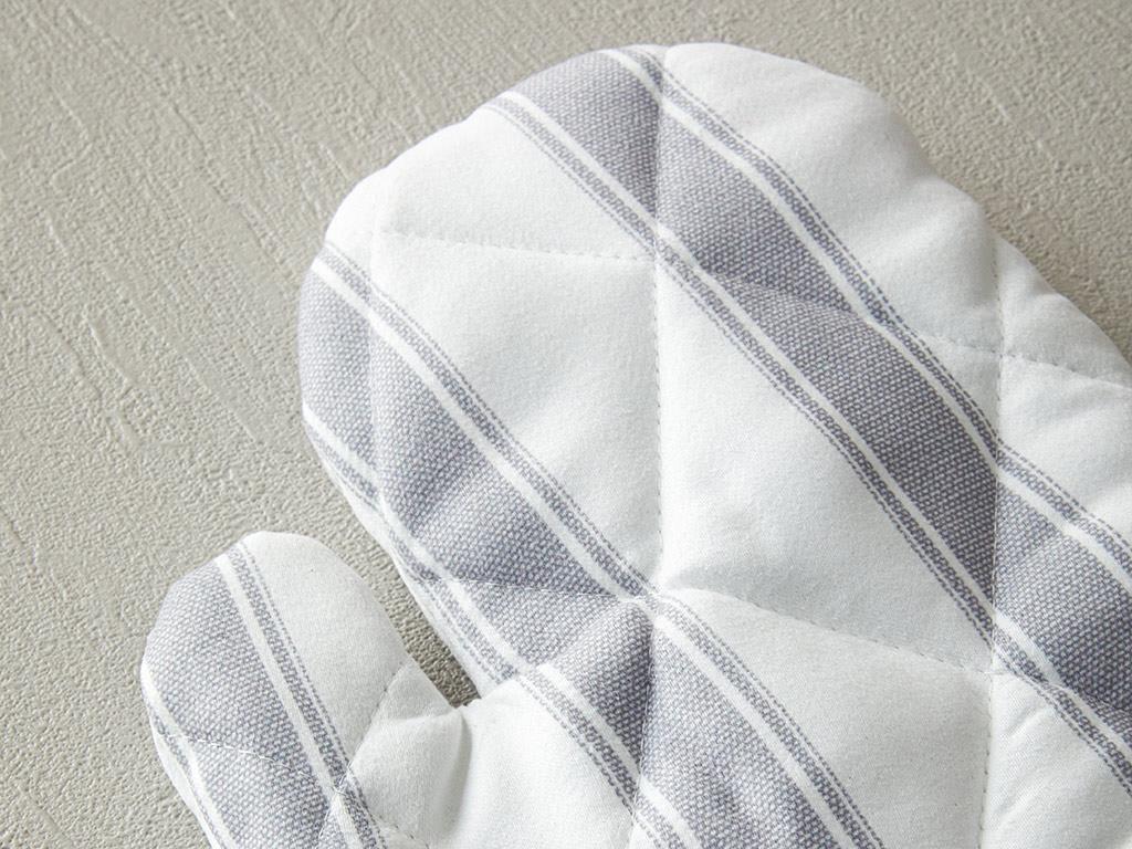 Blue Lines Polyester 2'li Mutfak Seti Gri
