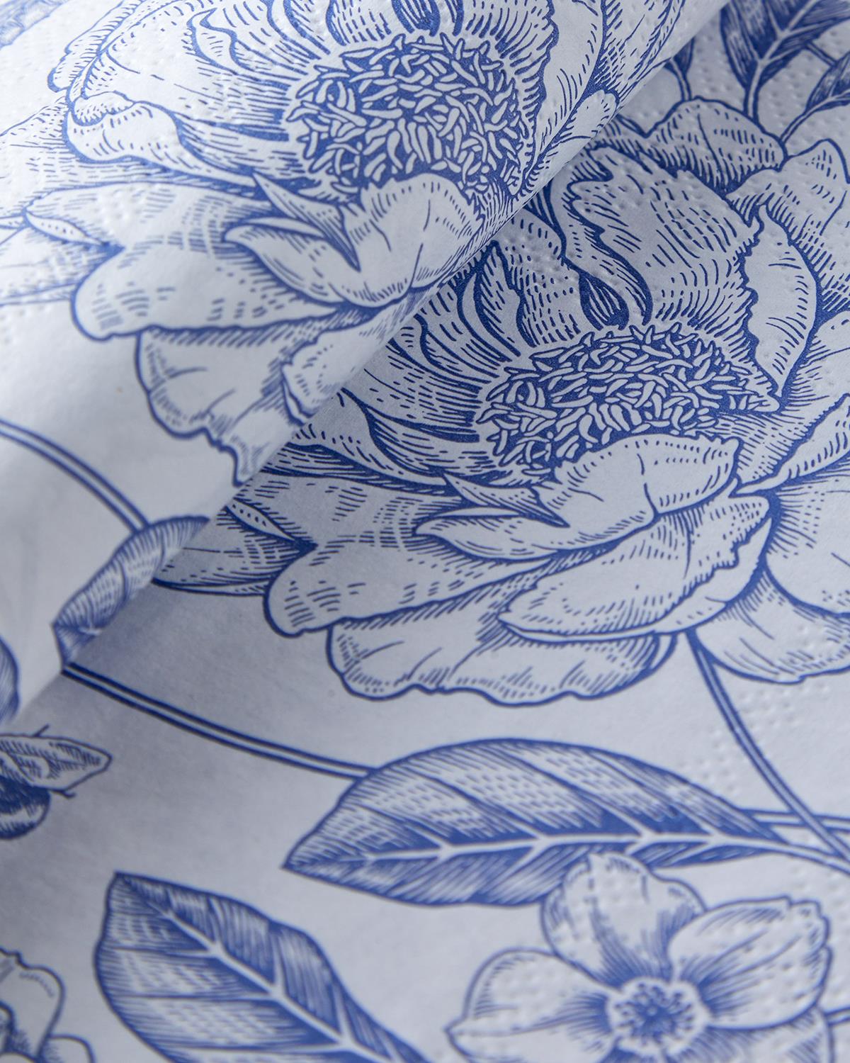 Blura Kağıt 20'li Kağıt Peçete 33x33 cm Mavi