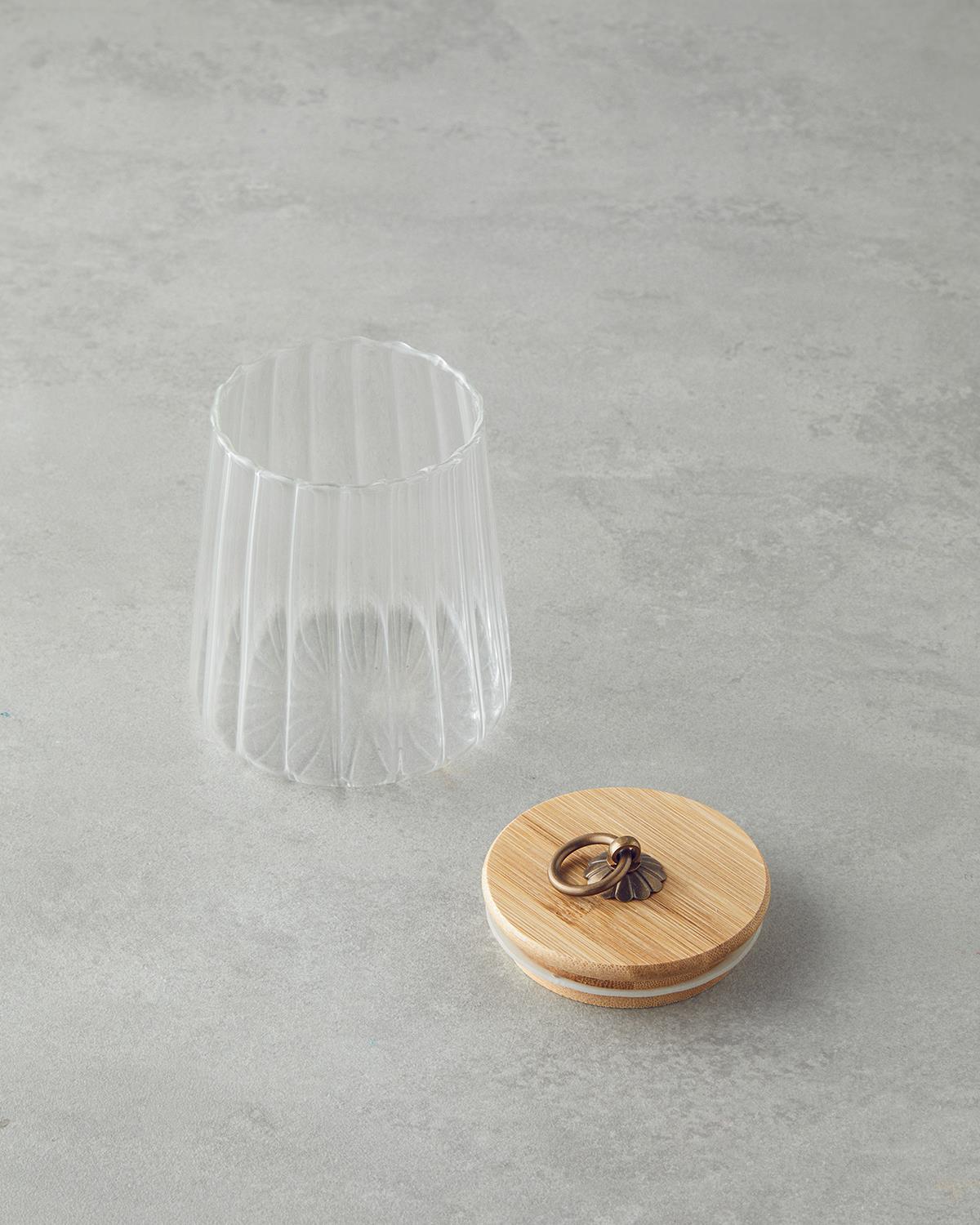 Bohem Line Cam Kavanoz 600 ml Şeffaf