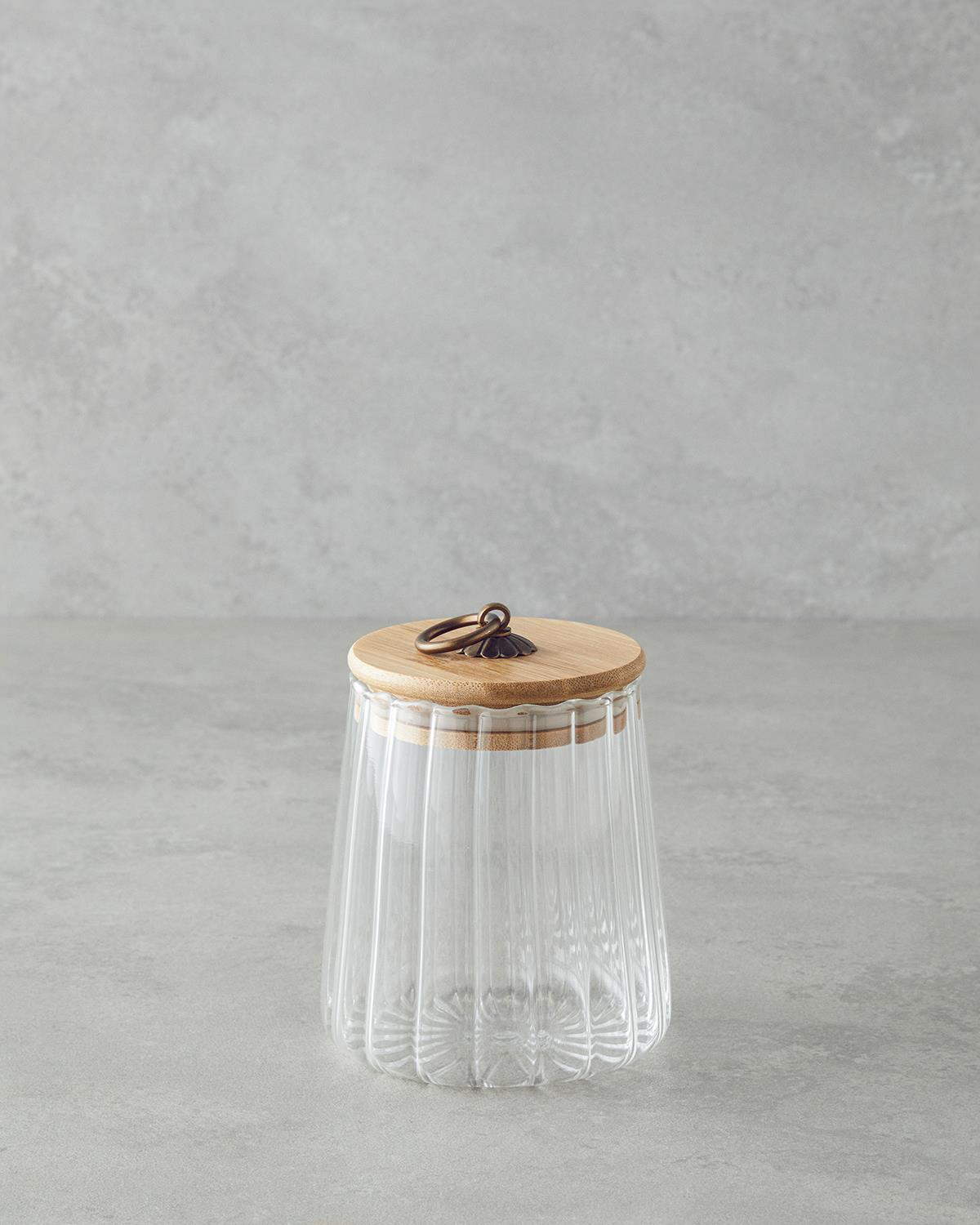 Bohem Line Cam Kavanoz 600 ml Şeffaf