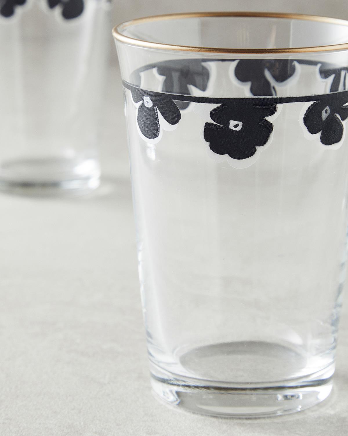 Bohemian 3'lü Cam Meşrubat Bardağı 290 Ml Siyah