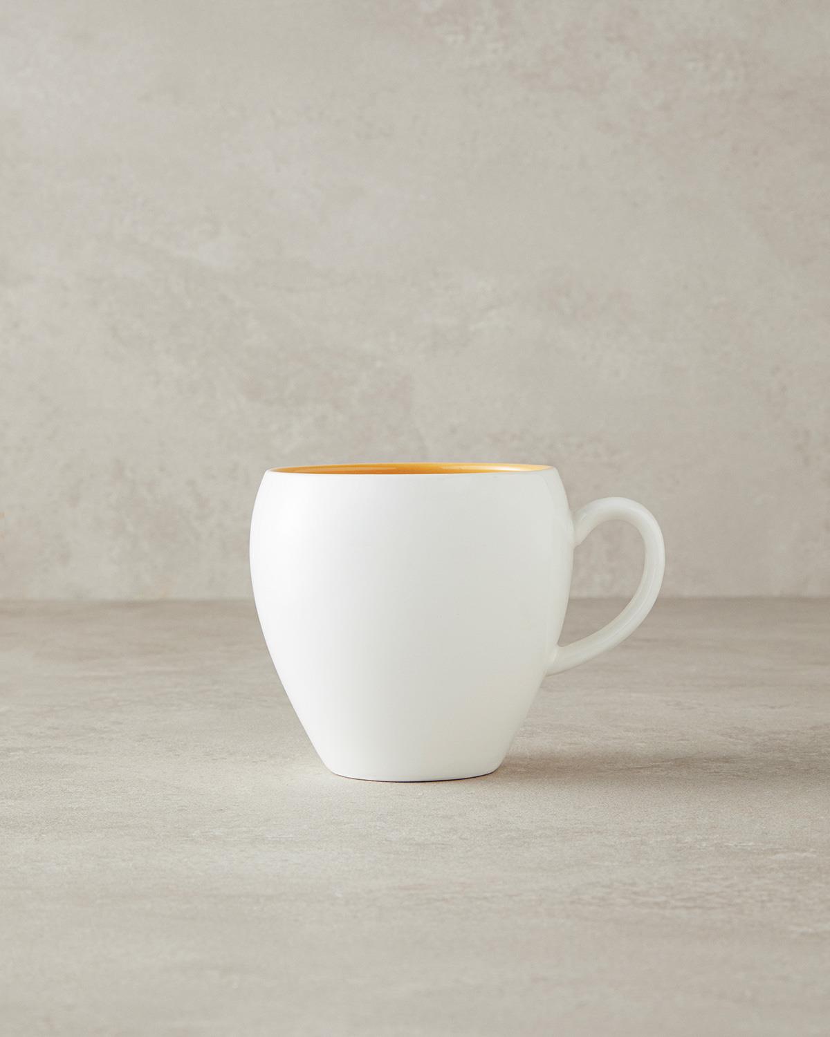 Boho New Bone China Kupa 450 ml Sarı