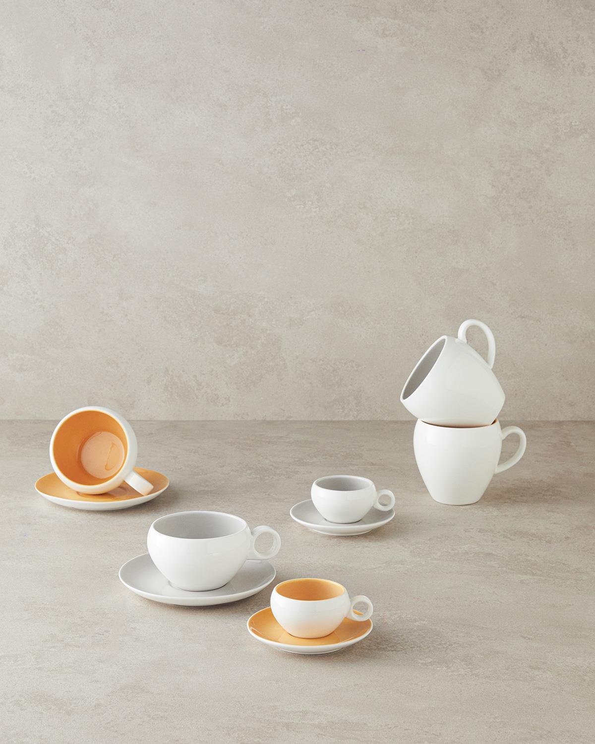 Boho New Bone China Kupa 450 ml Sarı