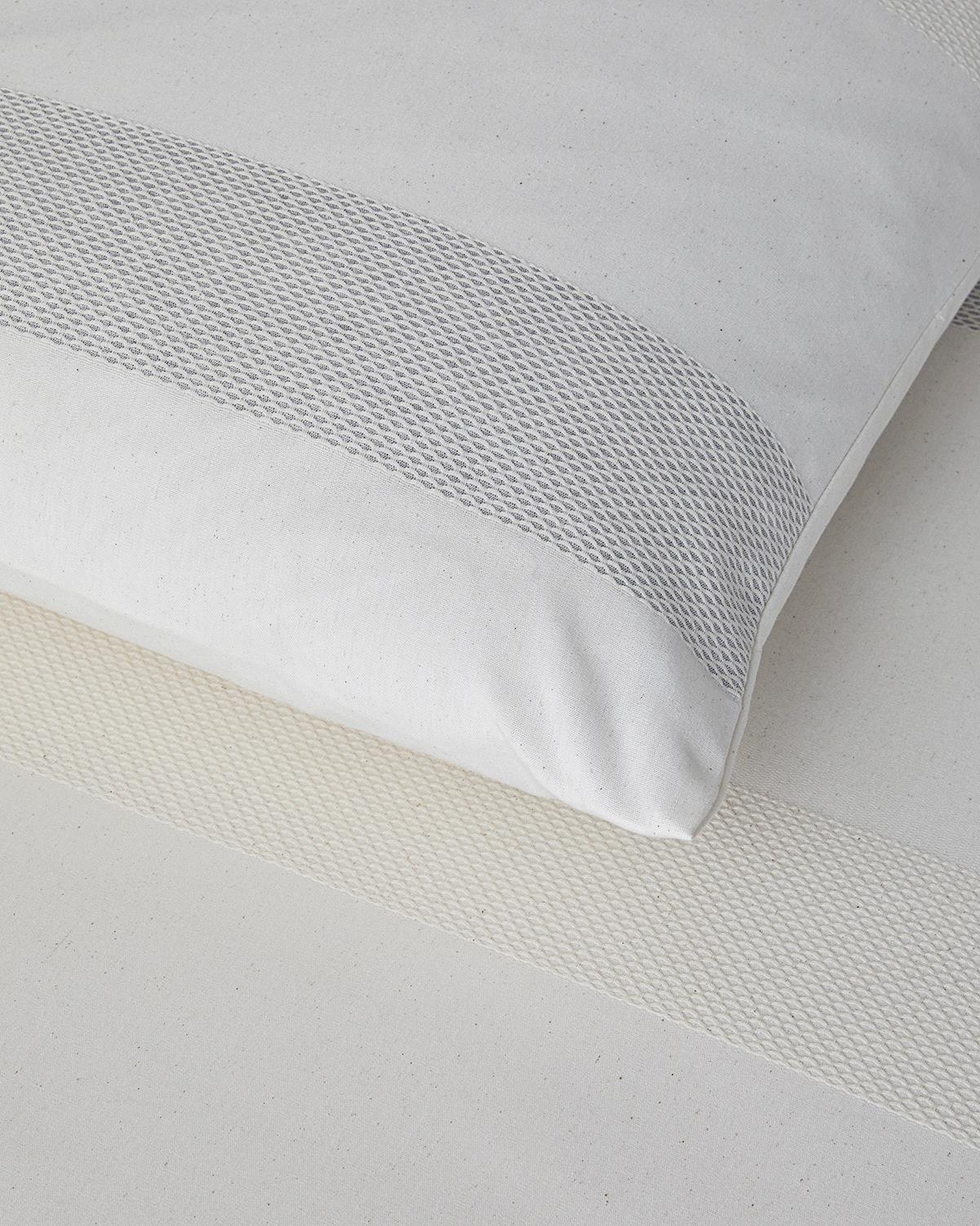 Bold Braid İpliği Boyalı King Size Nevresim Takımı 240x220 cm Gri
