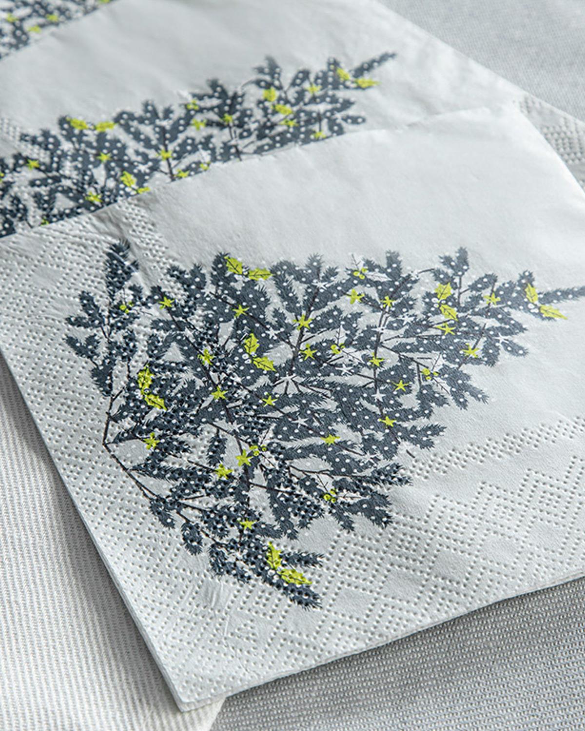 Botanical Ornaments 20'li Kağıt Peçete Yeşil