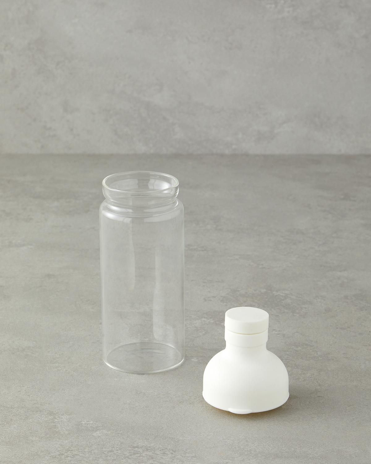Boty Borosilikat Detoks Şişe 450 ml Beyaz
