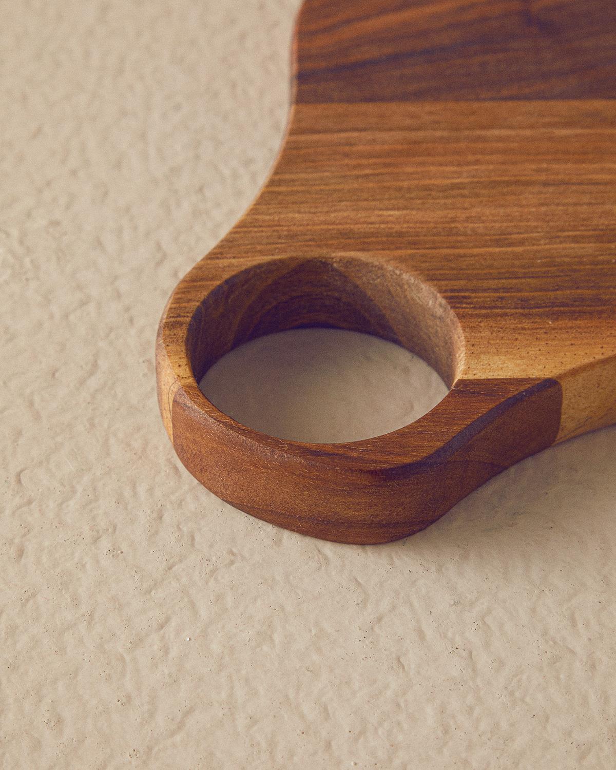 Bubble Wood Ceviz Sunum Tahtası 3Kahverengi