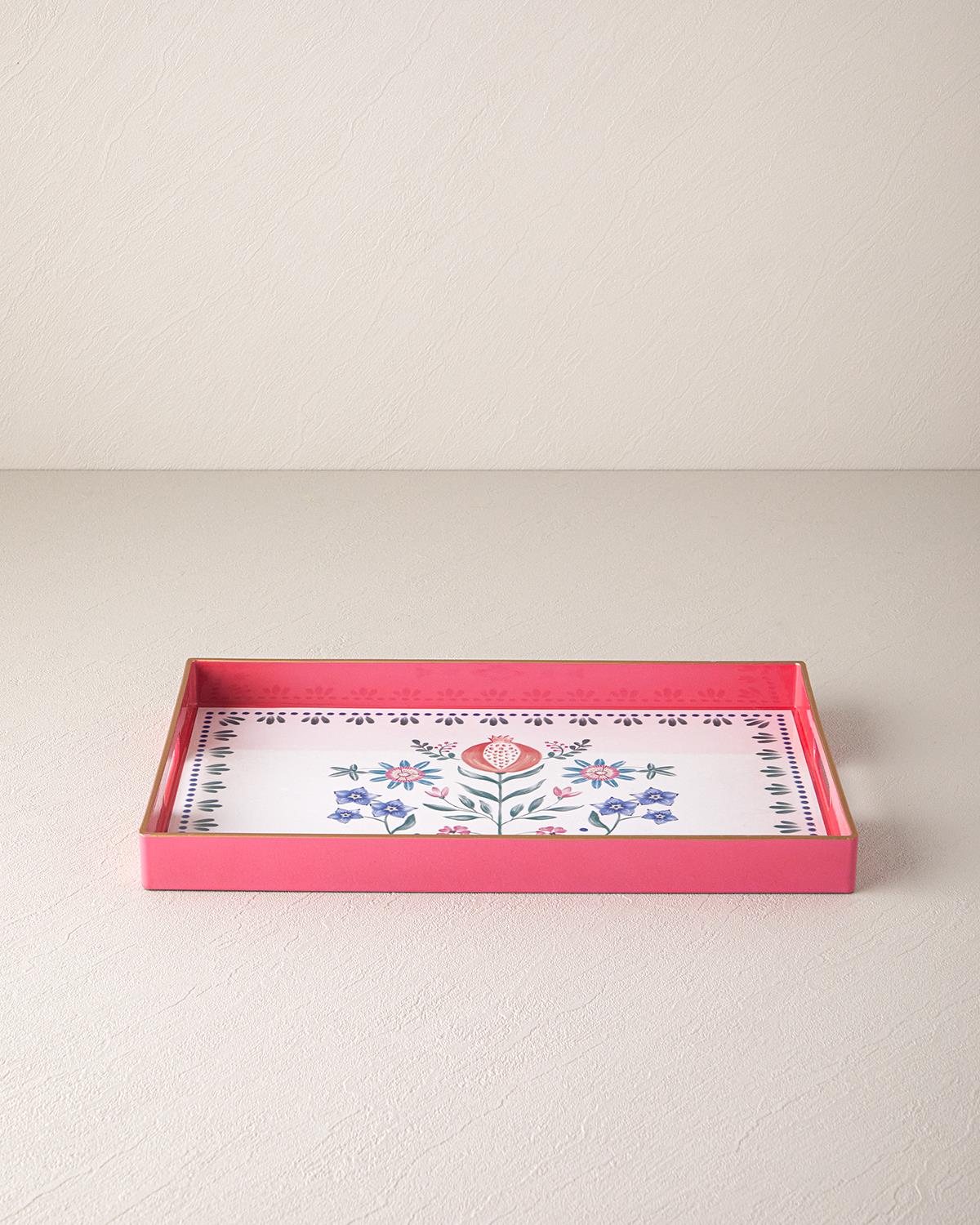Carnival Flower Pp Tepsi Fuşya