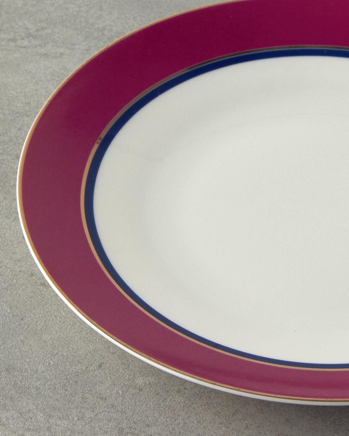 Carny Bone Porselen Servis Tabağı 25 cm Fuşya