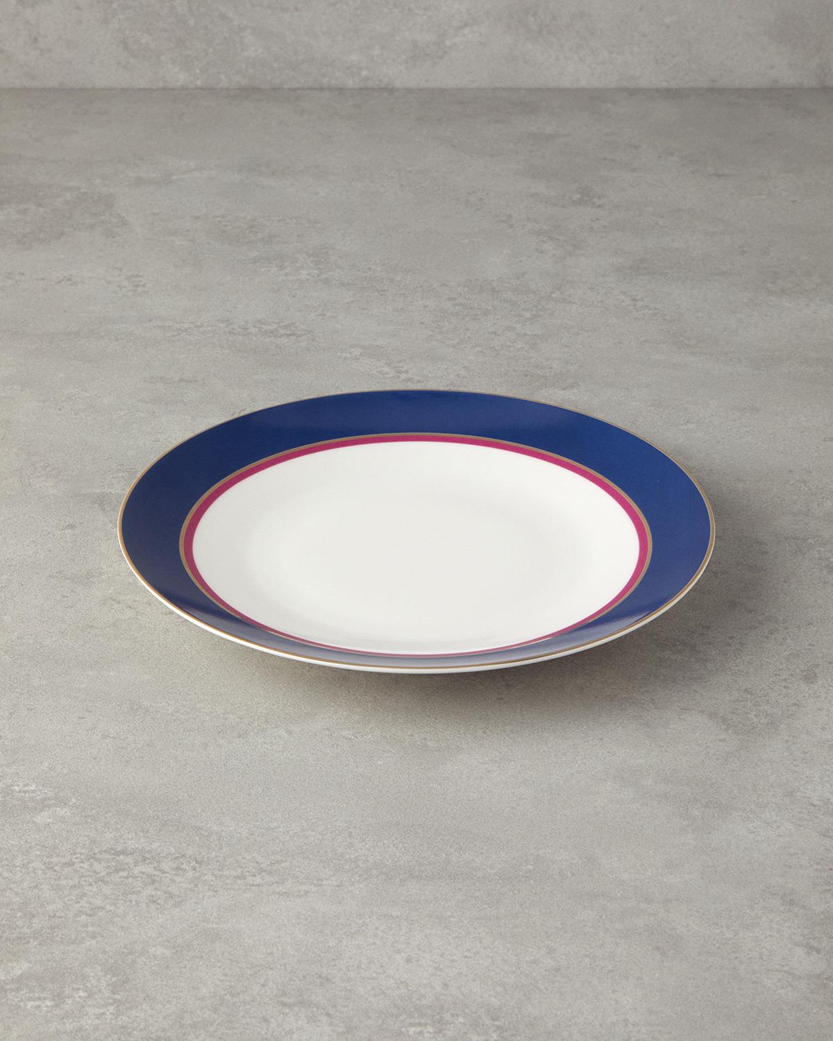 Carny Bone Porselen Servis Tabağı 25 cm Lacivert
