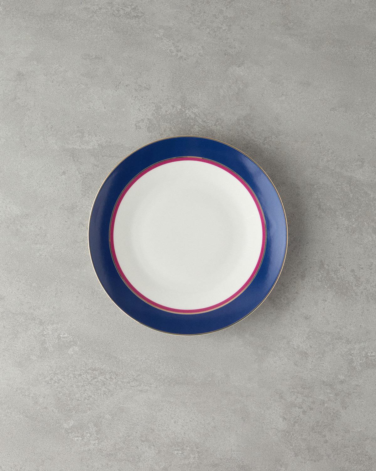 Carny Bone Porselen Servis Tabağı 25 cm Lacivert